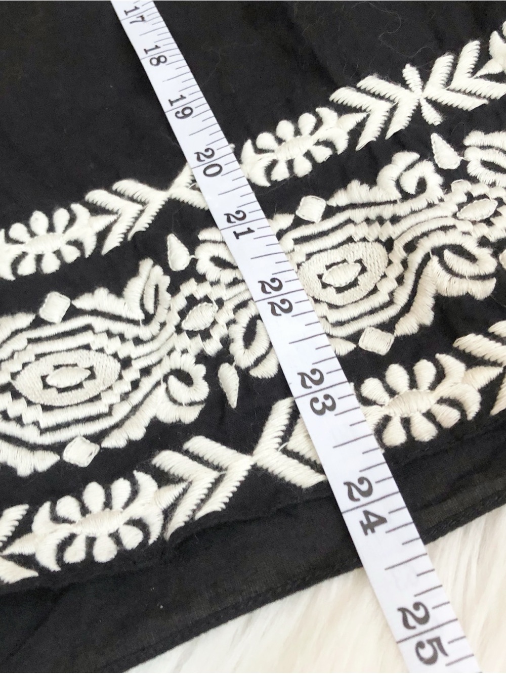 Anthropologie Pepin Embroidered Cotton Top With Tassels XS - Picture 9 of 11